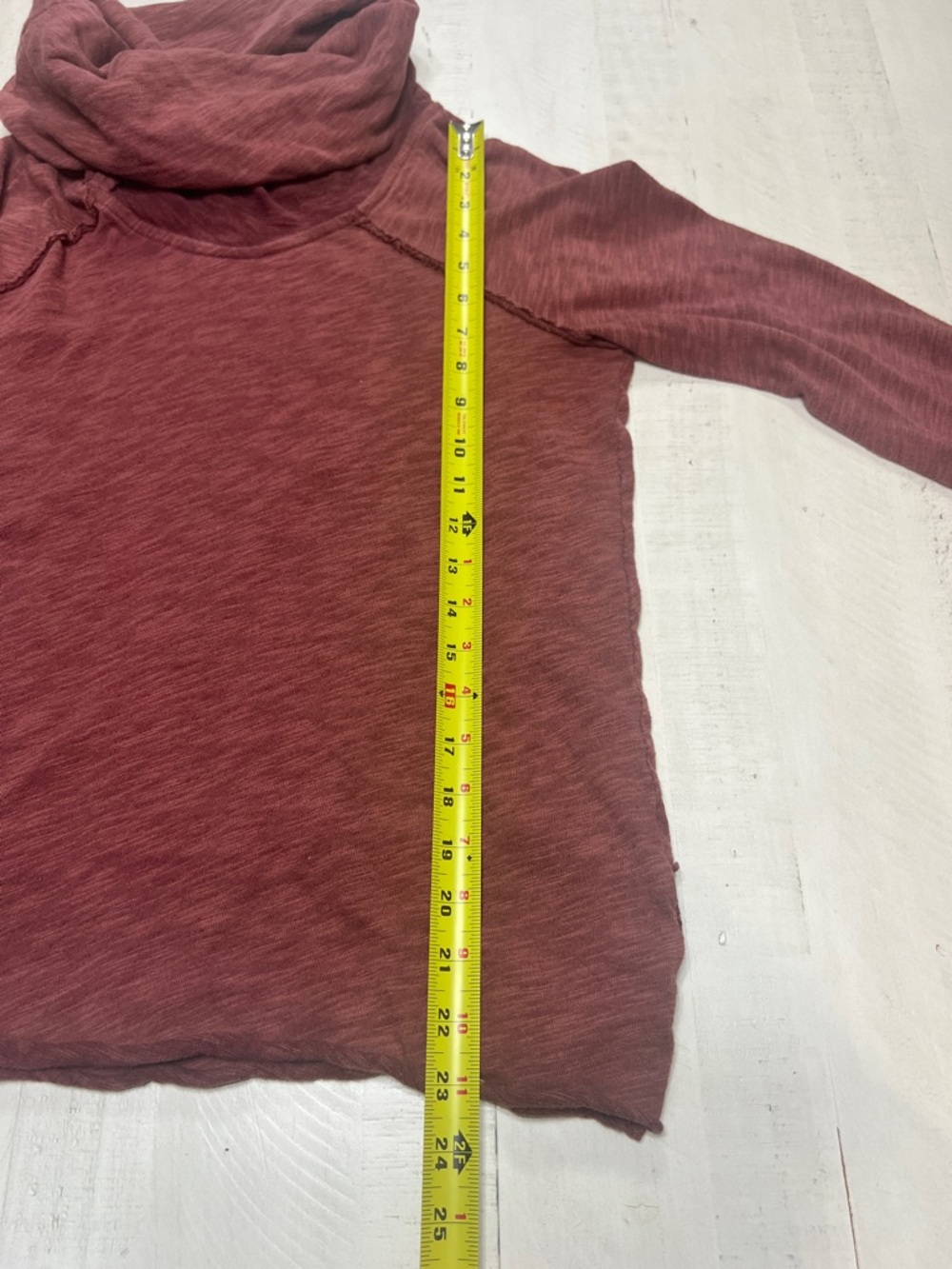 Free People FP Beach Two Body Cowl Neck Terracotta Long Sleeve‎ Pullover Top XS - Picture 8 of 8